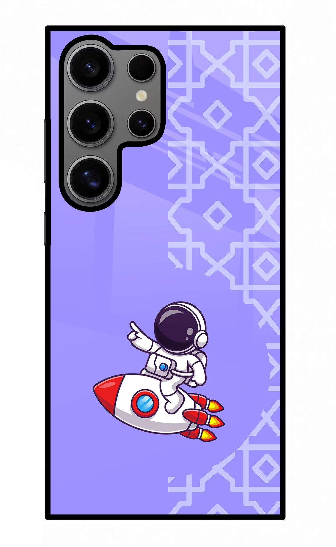 Cute Astronaut Samsung S24 Ultra Glass Case