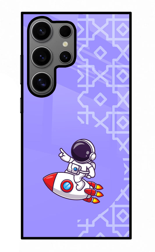 Cute Astronaut Samsung S24 Ultra Glass Case