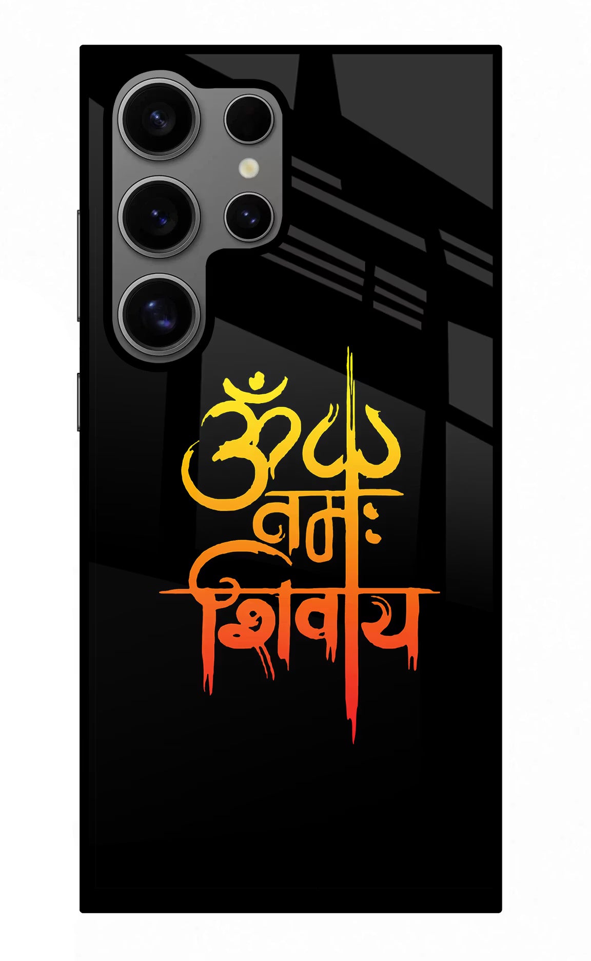 Om Namah Shivay Samsung S24 Ultra Glass Case Back Cover by Casekaro