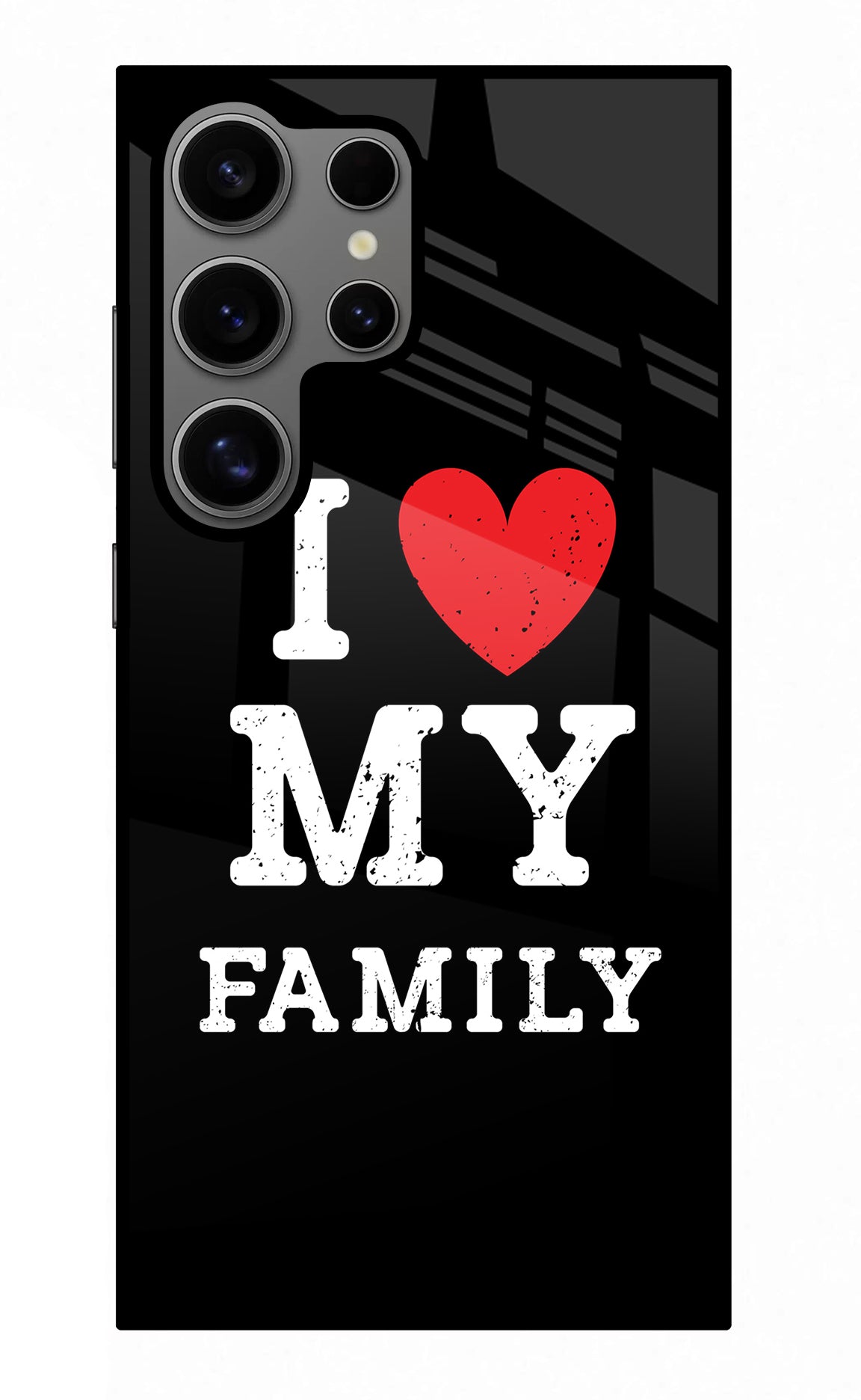 I Love My Family Samsung S24 Ultra Glass Case