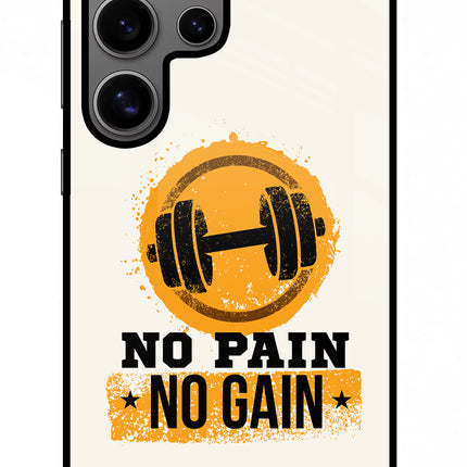 No Pain No Gain Samsung S24 Ultra Glass Case Back Cover by Casekaro