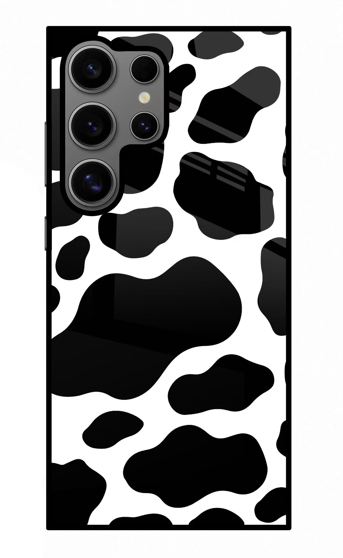 Cow Spots Samsung S24 Ultra Glass Case Back Cover by Casekaro