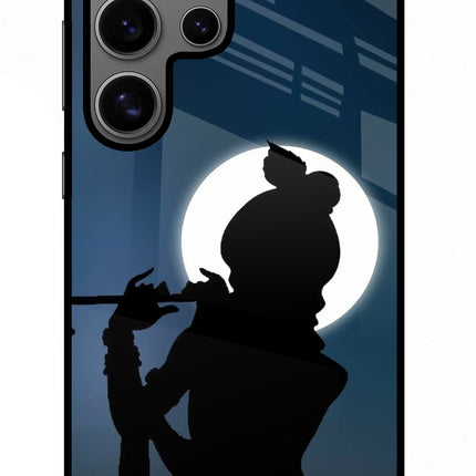 Shri Krishna Silhouette Samsung S24 Ultra Glass Case Back Cover by Casekaro