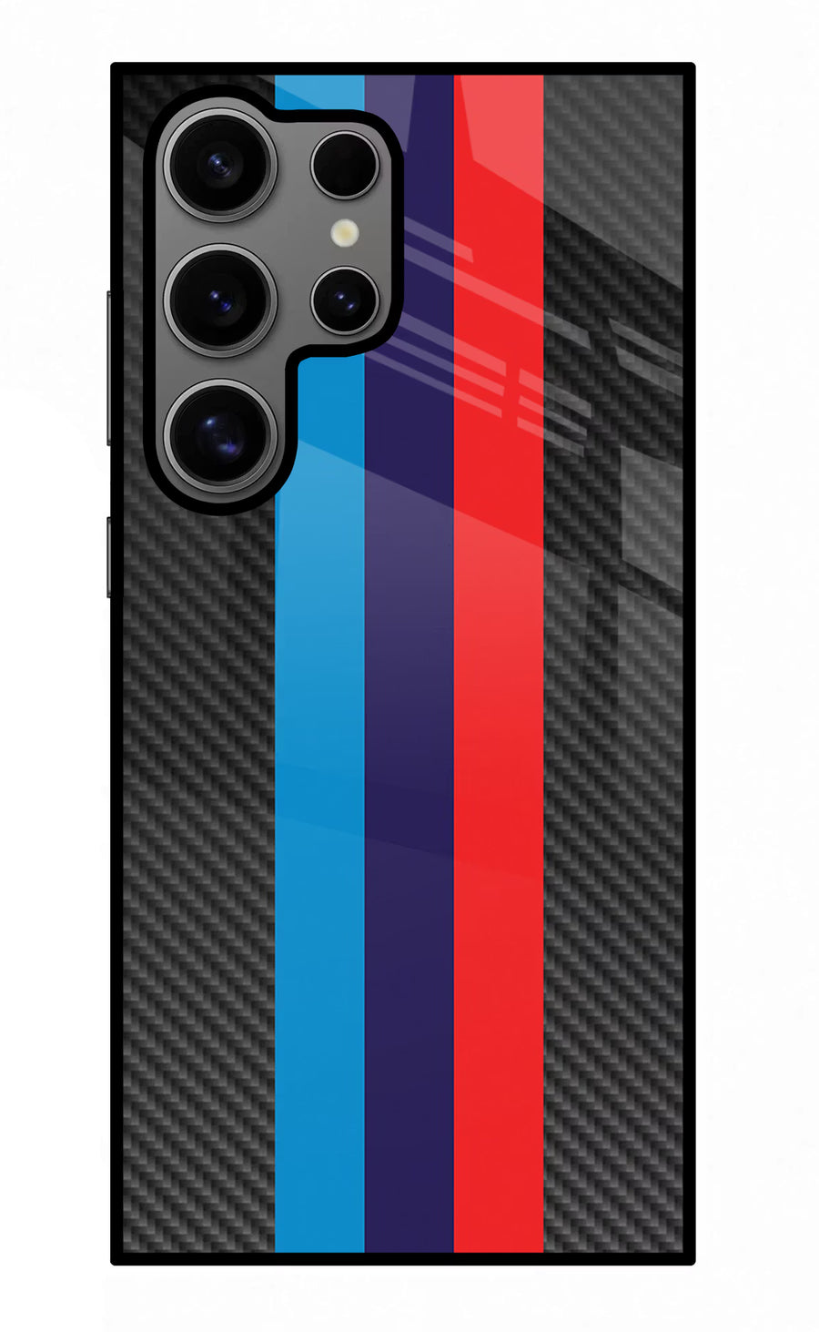 BMW Stripes Pattern Samsung S24 Ultra Back Cover, Metal case