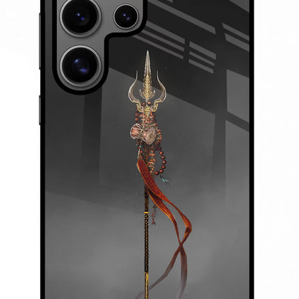 Shiv Trishul Samsung S24 Ultra Glass Case Back Cover by Casekaro