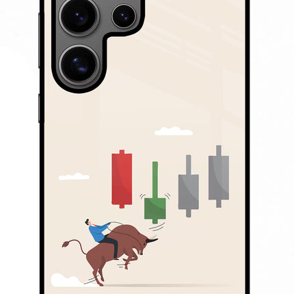 Bull Trading Momentum Samsung S24 Ultra Glass Case