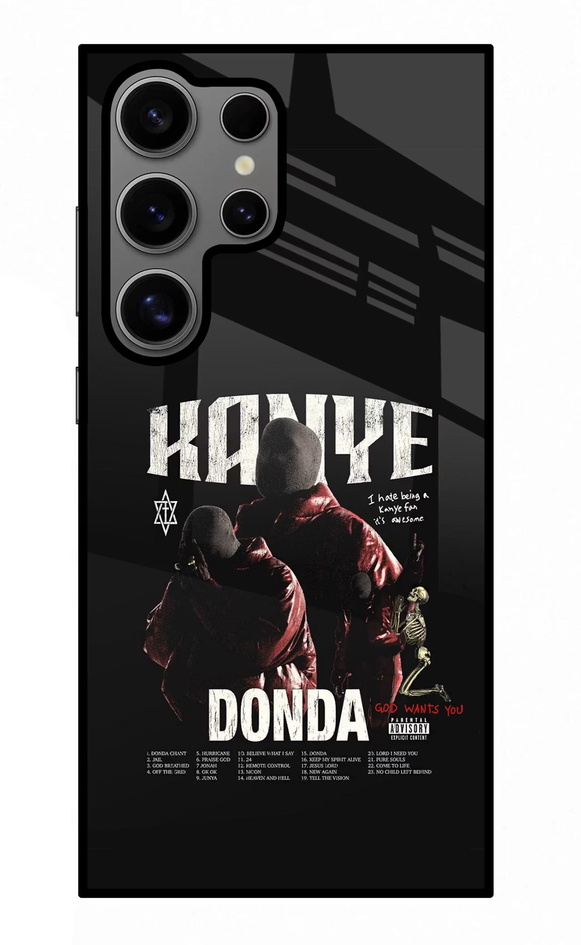 Donda Kanye West Samsung S24 Ultra Glass Case Back Cover by Casekaro