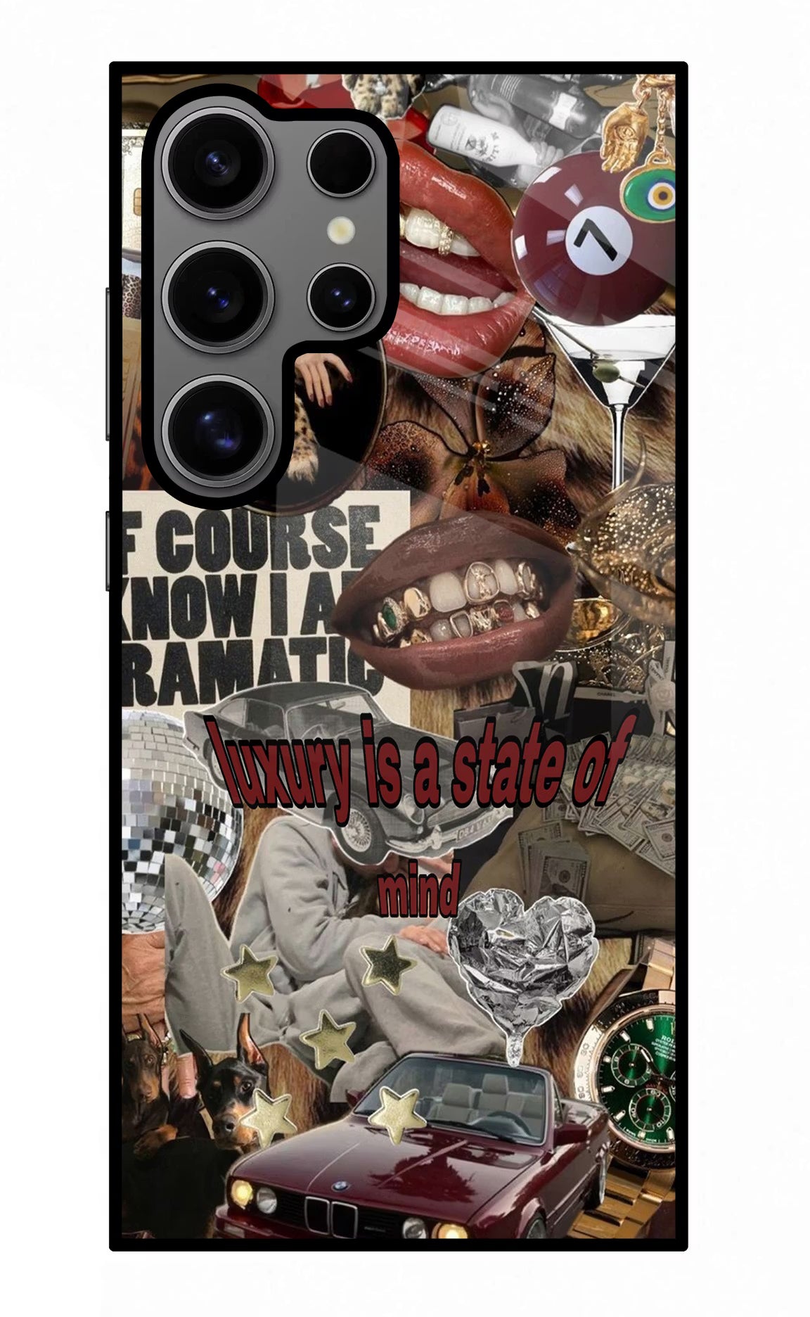 Luxury Samsung S24 Ultra Glass Case Back Cover by Casekaro