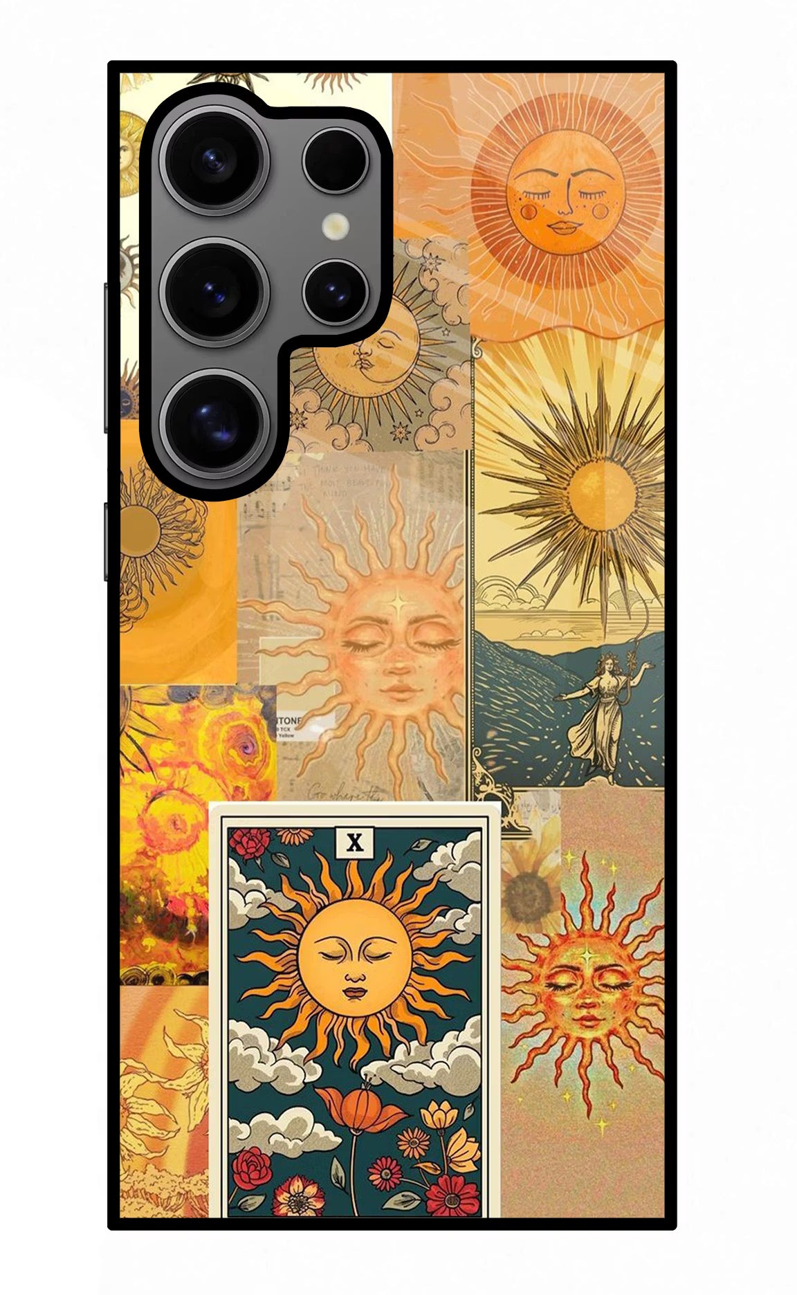 Sun Samsung S24 Ultra Glass Case Back Cover by Casekaro