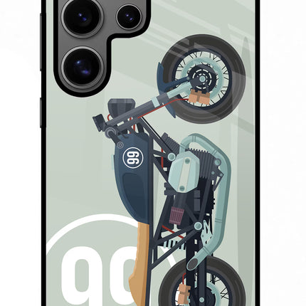 Classic Cafe Racer 99 Samsung S24 Ultra Glass Case