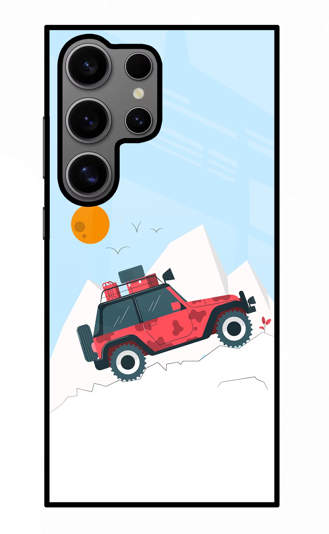 Mountain Trail Beast Samsung S24 Ultra Glass Case Back Cover by Casekaro