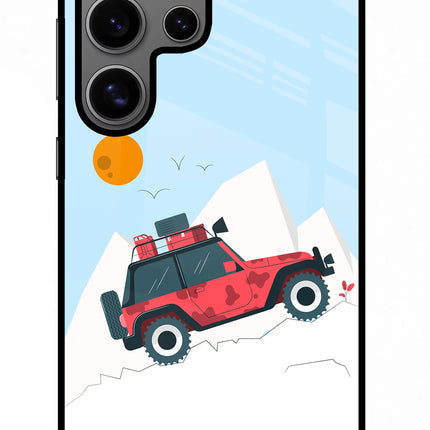 Mountain Trail Beast Samsung S24 Ultra Glass Case Back Cover by Casekaro