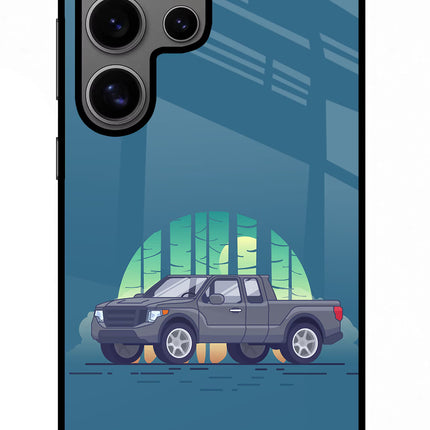 Retro Garage Vibe Samsung S24 Ultra Glass Case