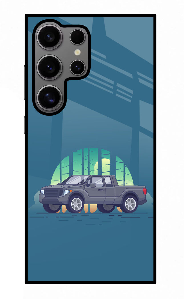 Retro Garage Vibe Samsung S24 Ultra Glass Case