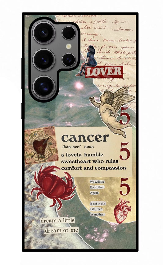 Cancer Zodiac Samsung S24 Ultra Glass Case