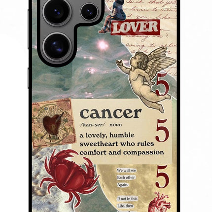 Cancer Zodiac Samsung S24 Ultra Glass Case Back Cover by Casekaro