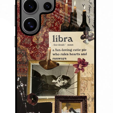 Libra Zodiac Samsung S24 Ultra Glass Case Back Cover by Casekaro