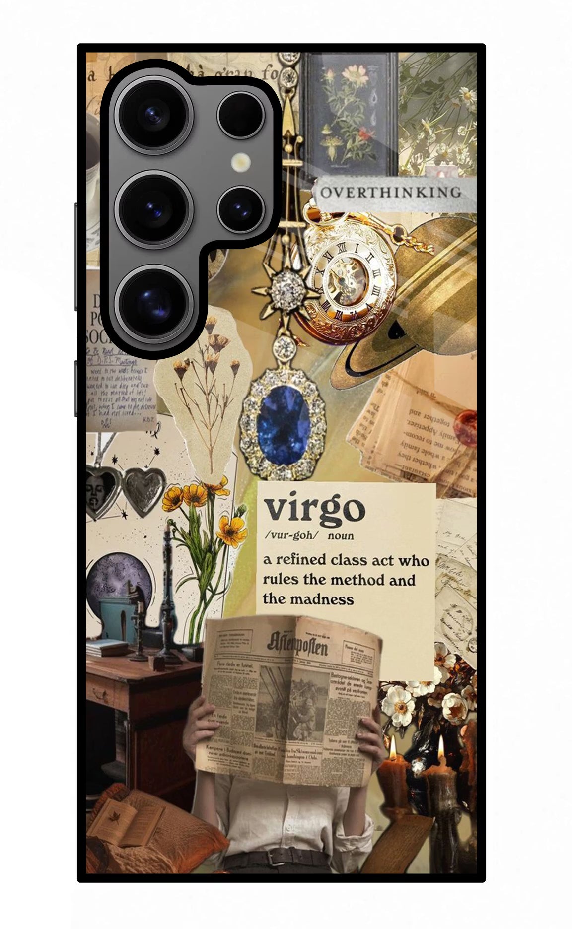 Virgo Zodiac Samsung S24 Ultra Glass Case Back Cover by Casekaro