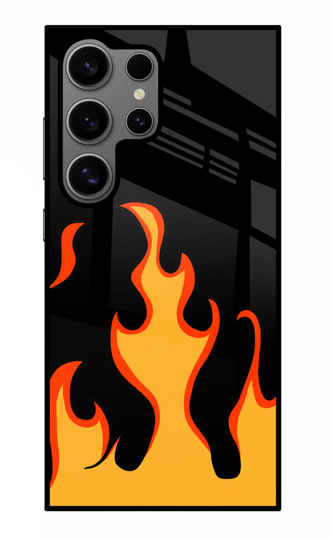 Fired Up – Black Samsung S24 Ultra Glass Case