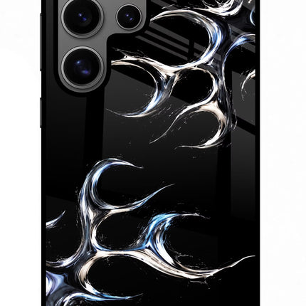 Chrome Tribal Samsung S24 Ultra Glass Case Back Cover by Casekaro