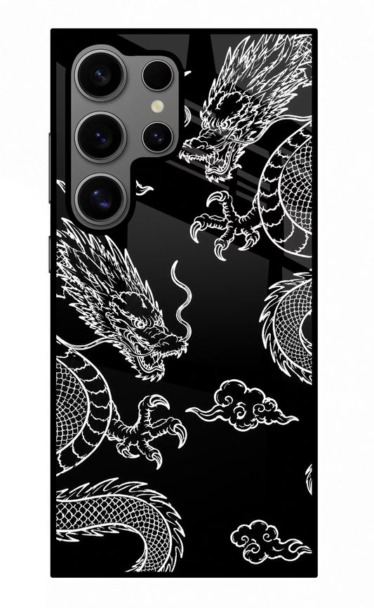 Twin Dragons Samsung S24 Ultra Glass Case