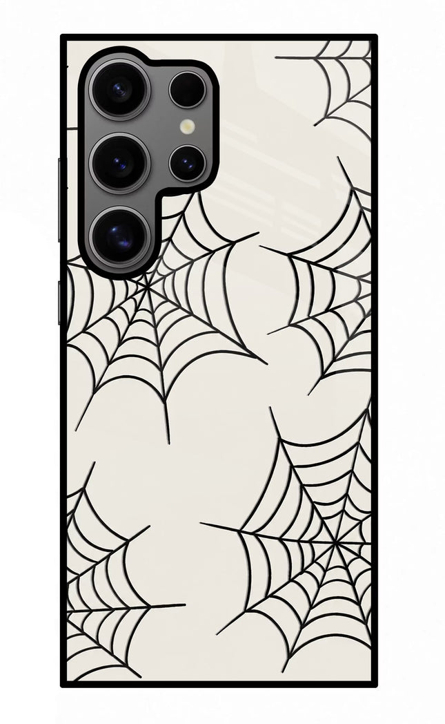 Spider Web Samsung S24 Ultra Glass Case
