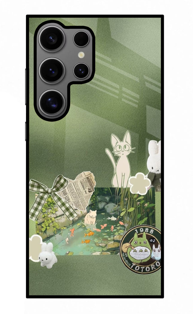 Aesthetic anime Samsung S24 Ultra Glass Case