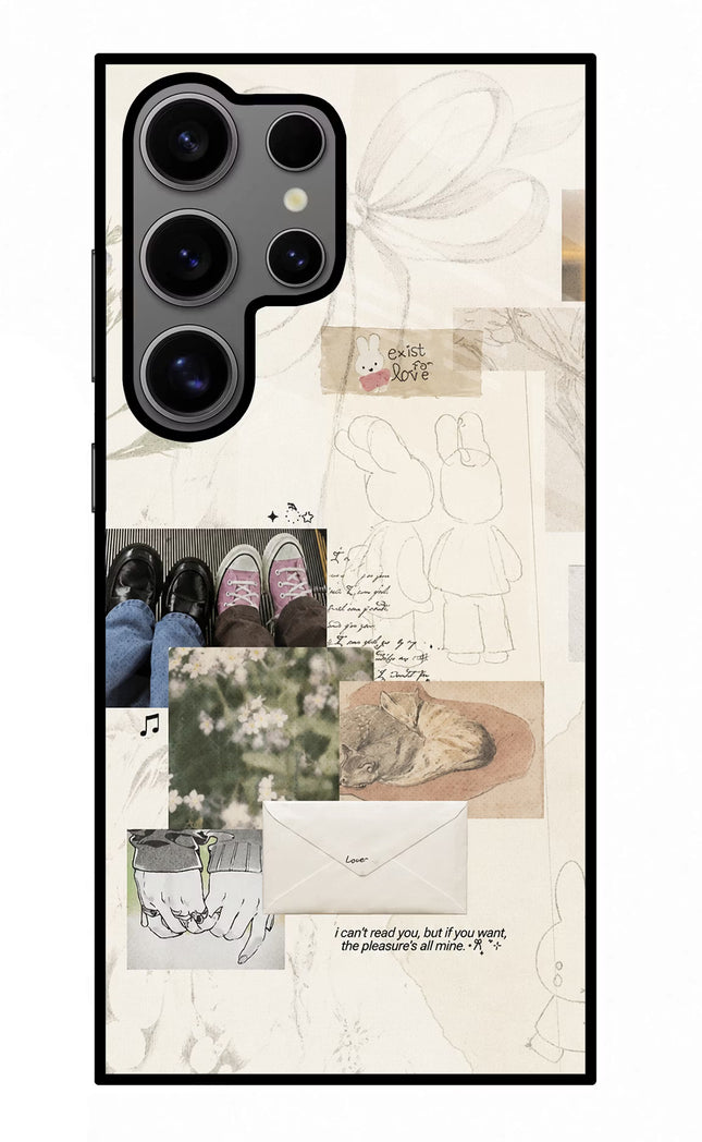 Soft Aesthetic Samsung S24 Ultra Glass Case