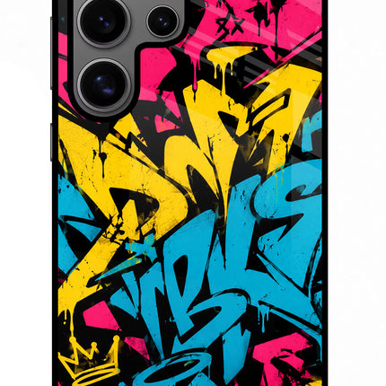 Graffiti Vibe Samsung S24 Ultra Glass Case Back Cover by Casekaro