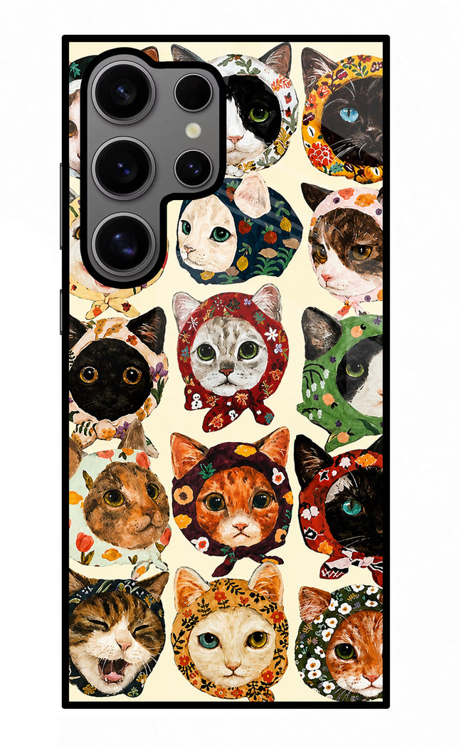 Cool Cat Samsung S24 Ultra Glass Case