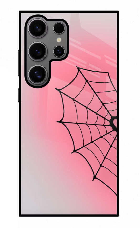 Pink Web Samsung S24 Ultra Glass Case