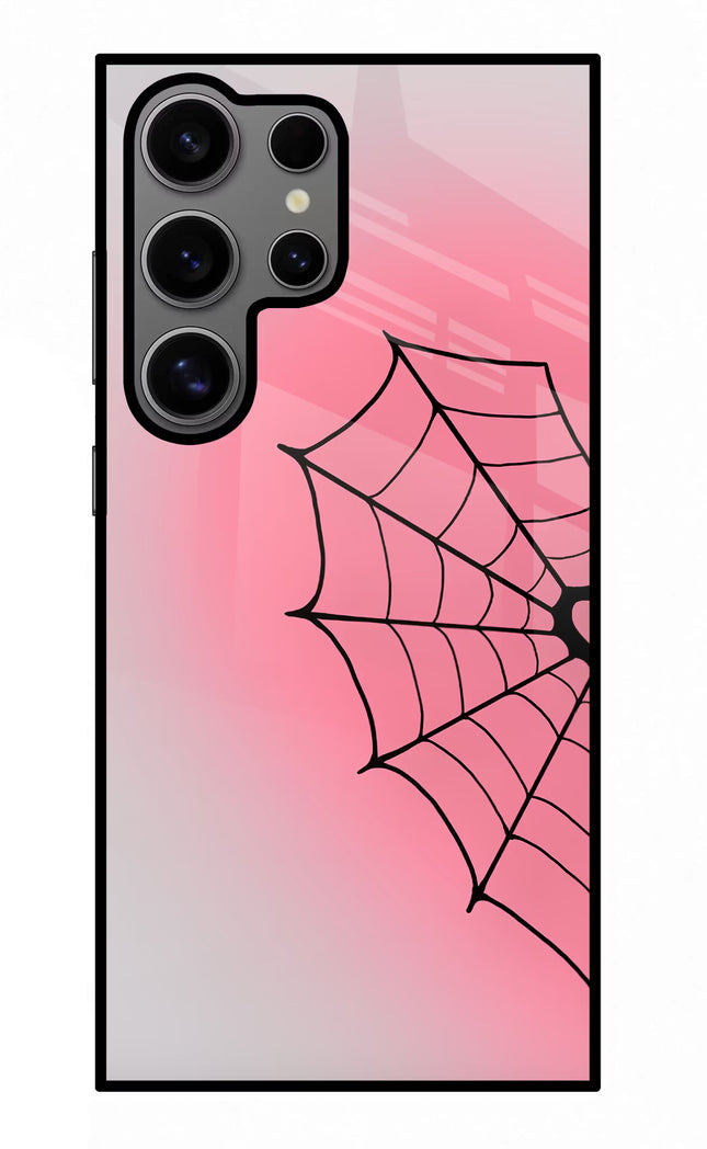 Pink Web Samsung S24 Ultra Glass Case