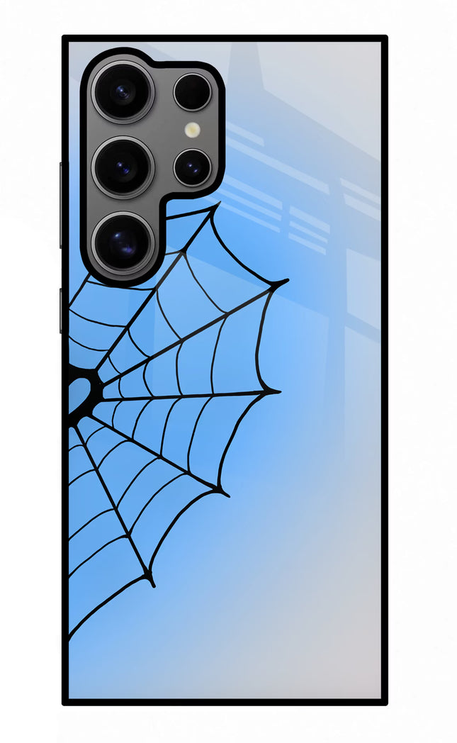 Blue Web Samsung S24 Ultra Glass Case