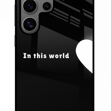 This World Samsung S24 Ultra Glass Case Back Cover by Casekaro