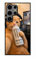 Gamer Cat Energy Samsung S24 Ultra Glass Case