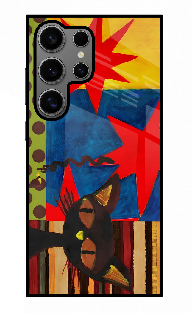 Pop Cat Samsung S24 Ultra Glass Case