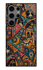 Folk Print Samsung S24 Ultra Glass Case