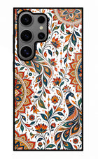 White Mayura Samsung S24 Ultra Glass Case