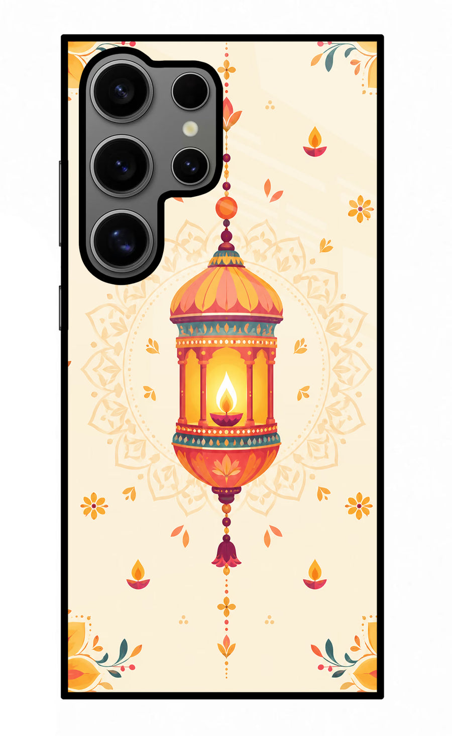 Golden Lantern Samsung S24 Ultra Back Cover, Glass case