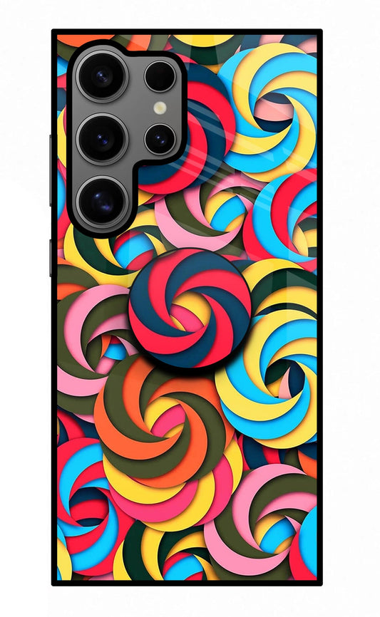 Spiral Pattern Samsung S24 Ultra Glass Case