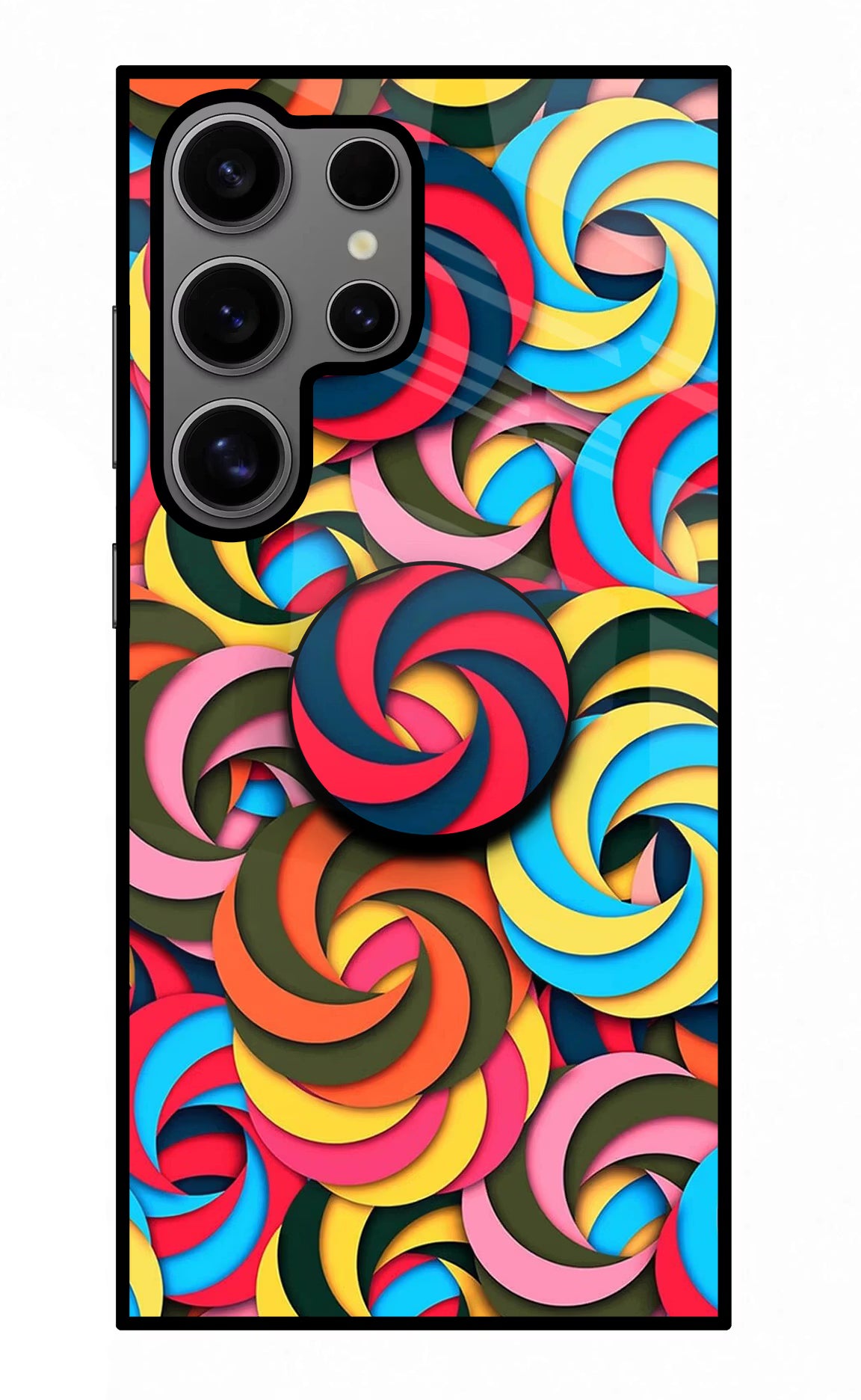 Spiral Pattern Samsung S24 Ultra Pop Case by Casekaro
