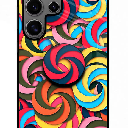 Spiral Pattern Samsung S24 Ultra Pop Case by Casekaro