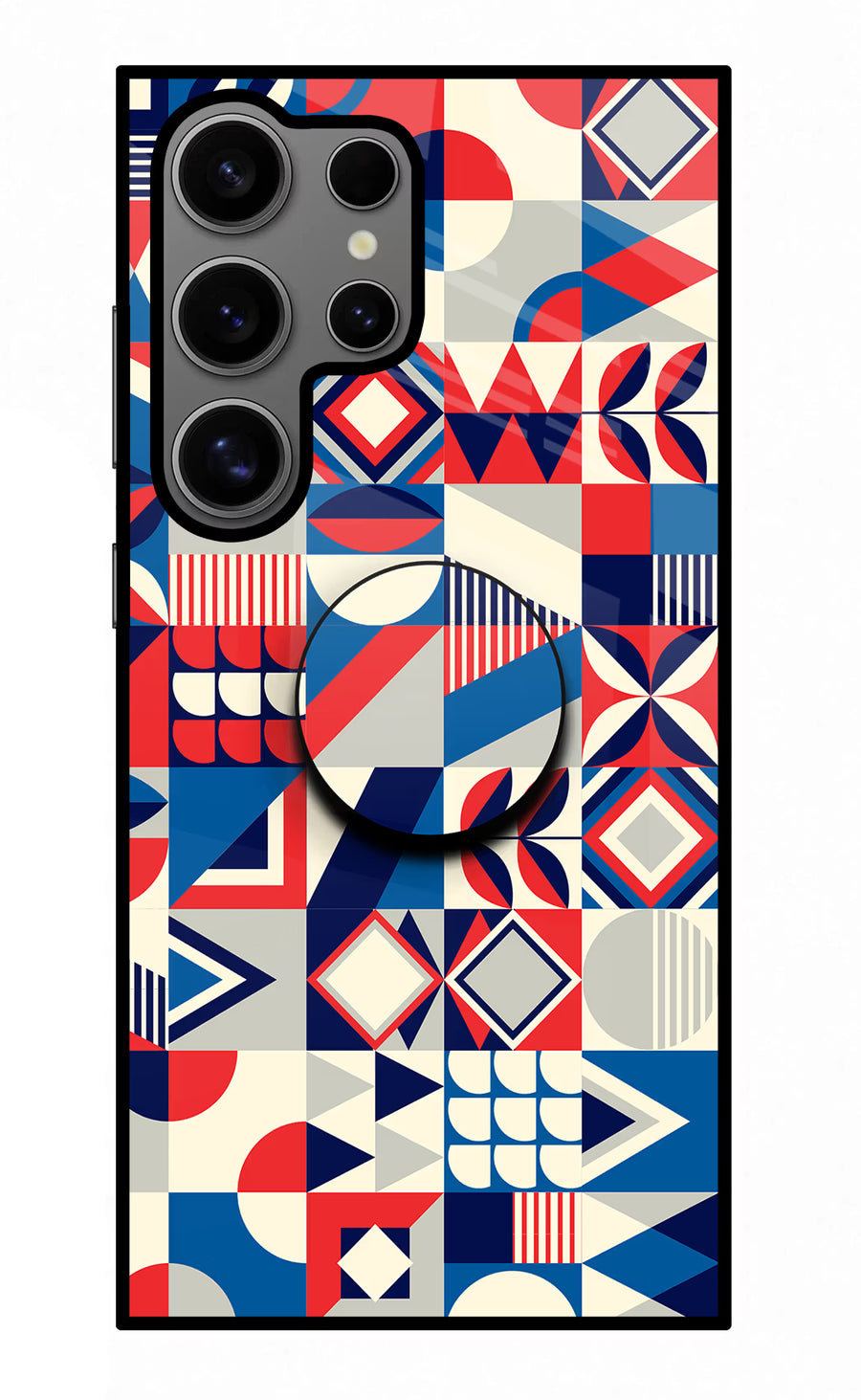 Colorful Pattern Samsung S24 Ultra Pop Case, Metal case