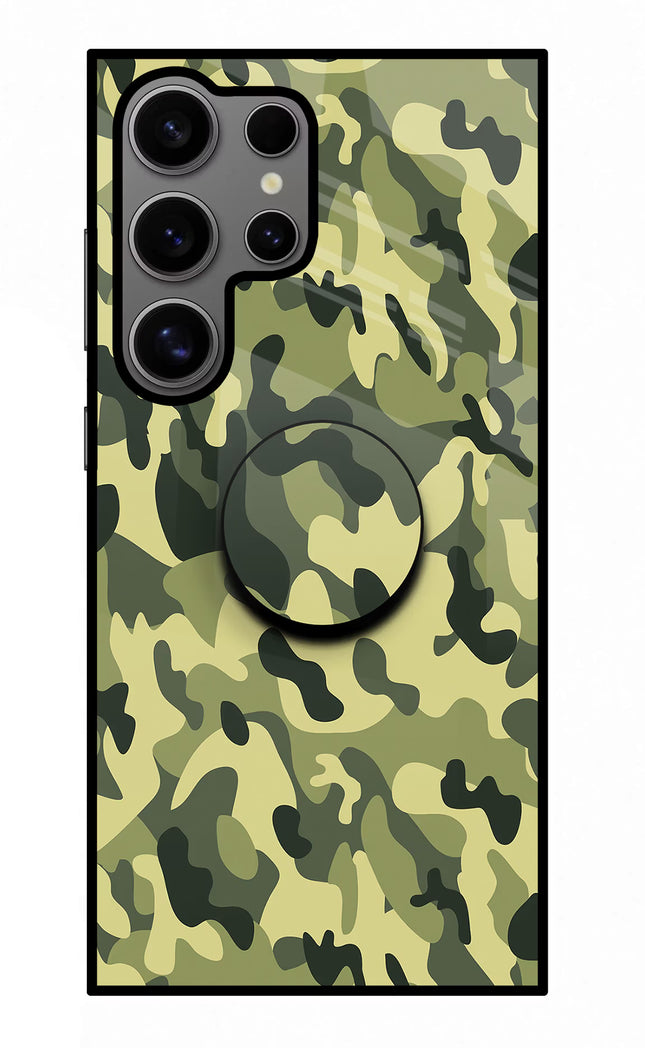 Camouflage Samsung S24 Ultra Glass Case