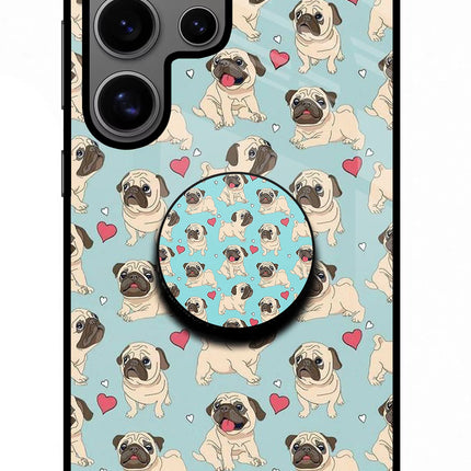 Pug Dog Samsung S24 Ultra Glass Case