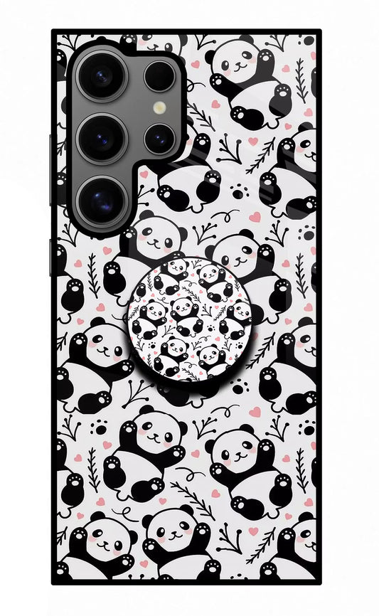 Cute Panda Samsung S24 Ultra Glass Case