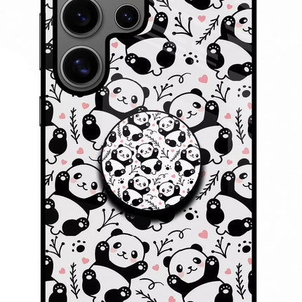 Cute Panda Samsung S24 Ultra Pop Case by Casekaro