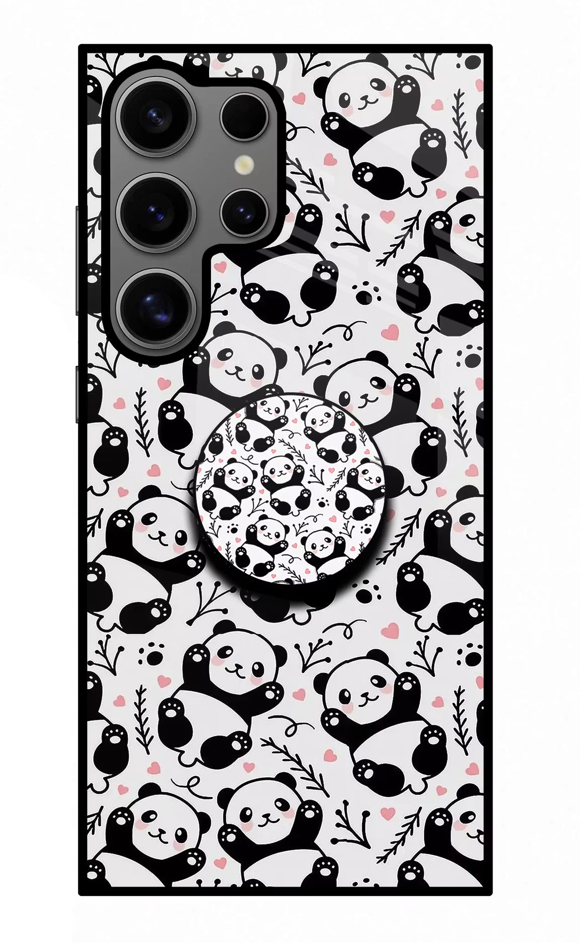 Cute Panda Samsung S24 Ultra Pop Case by Casekaro