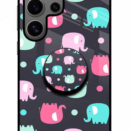 Baby Elephants Samsung S24 Ultra Glass Case