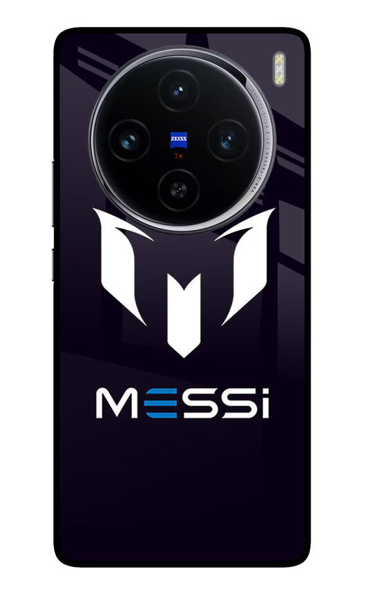 Messi Logo Vivo X100 Glass Case